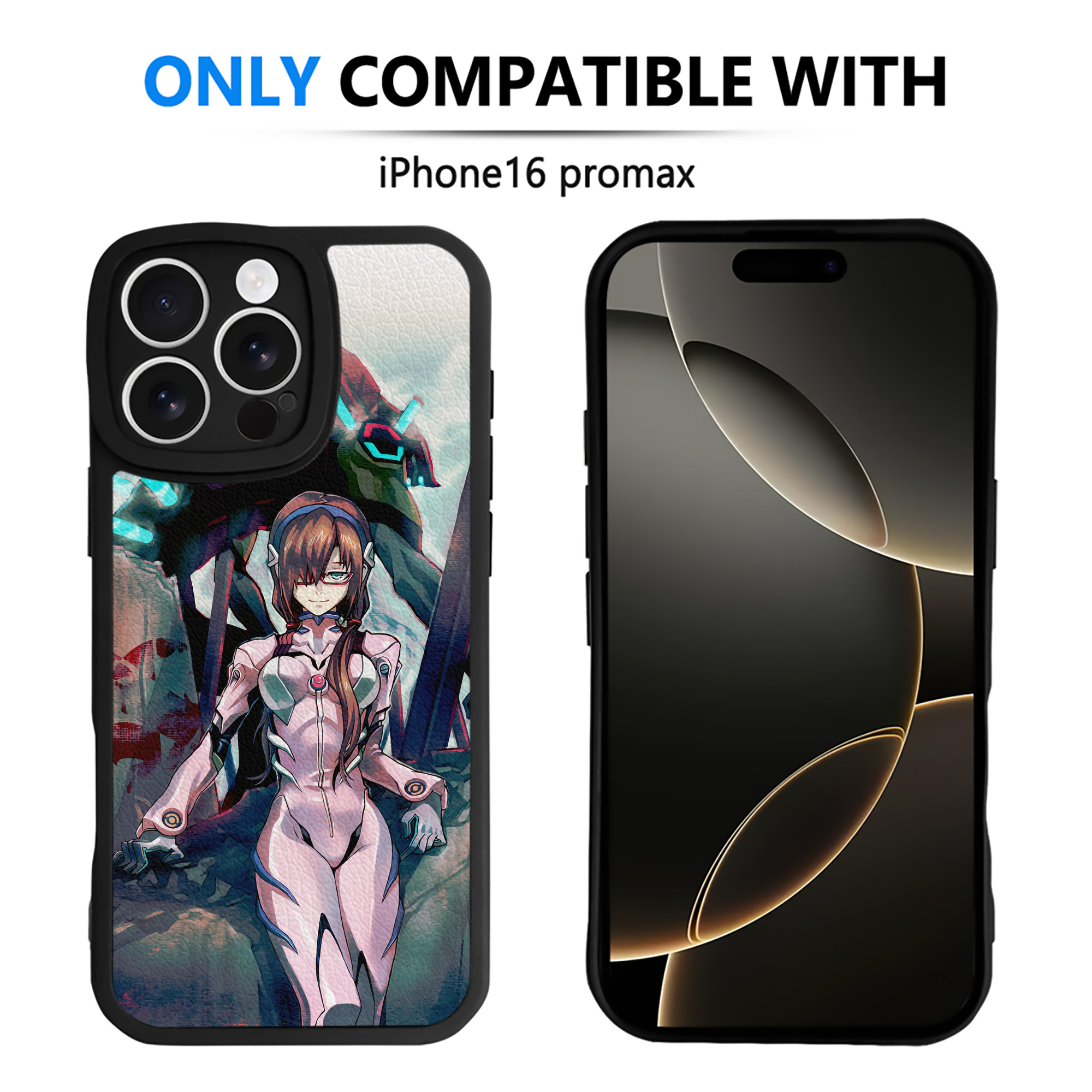 （画像用） EVA 新世紀エヴァンゲリオン 【iPhone 16シリーズ対応】シリコンスマホケース（レザー調） 材質：シリコン